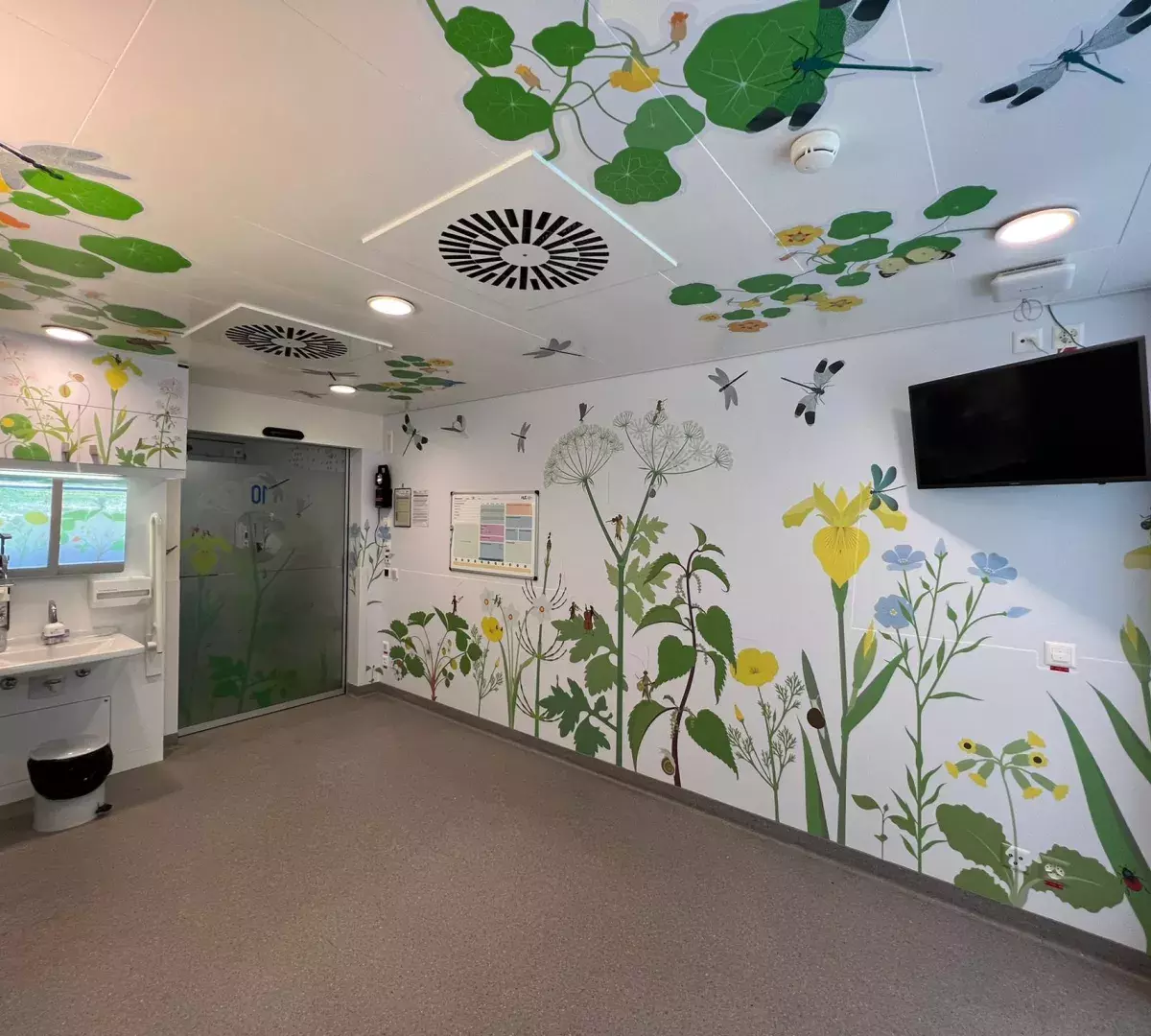 Décoration Unité oncologie et hématologie pédiatrique 