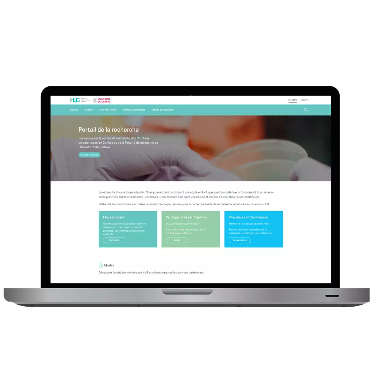Plateforme sur le recherche menées aux HUG - Article Panorama 2021