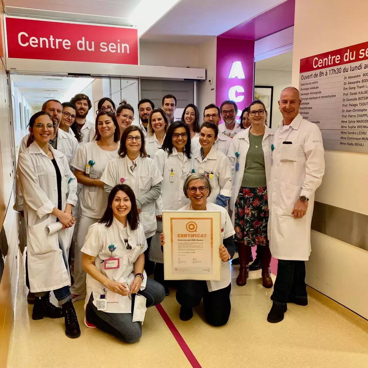 Certification renouvelée pour le Centre du sein des HUG